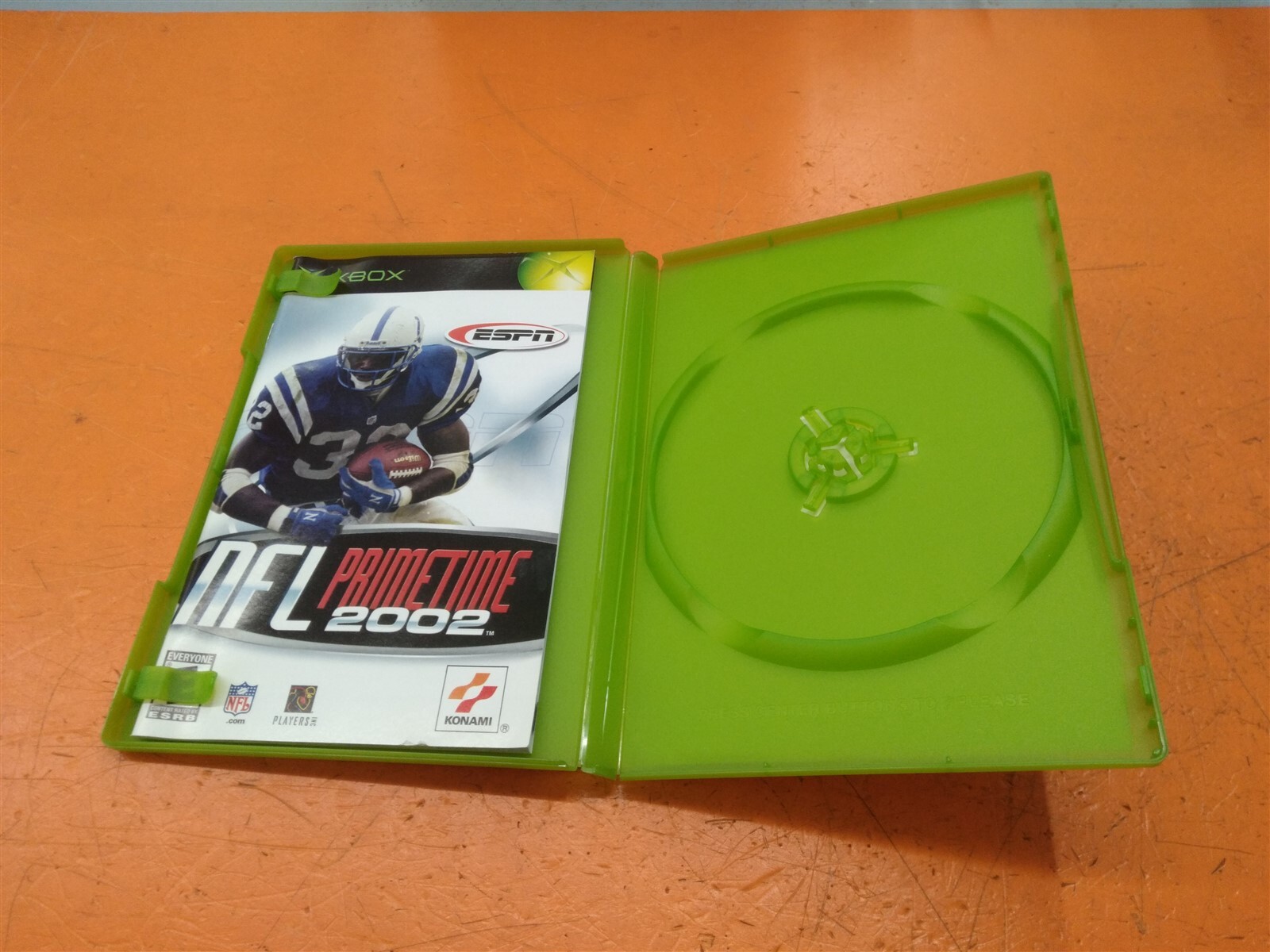 ⭐️⭐️⭐️⭐️⭐️ NFL Primetime 2002 Microsoft Xbox **Empty Case** w Manual