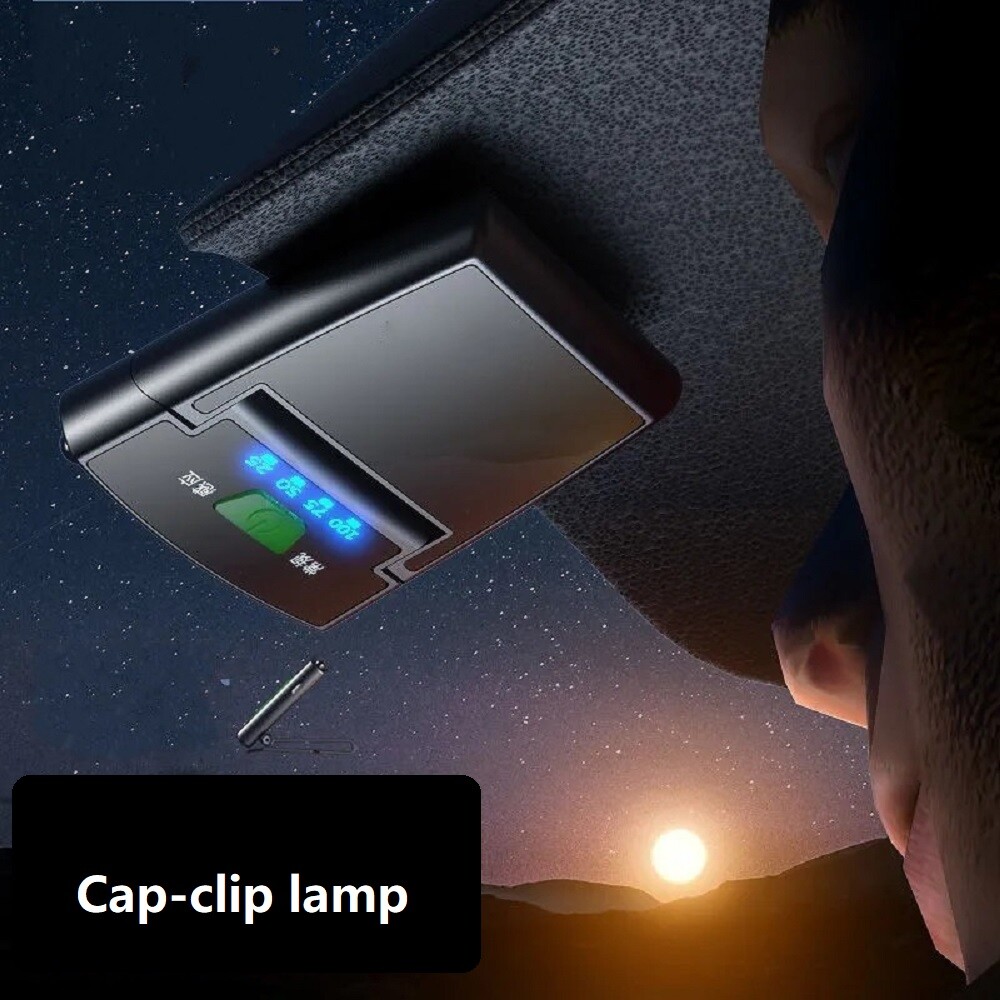 6 LED Rechargeable Cap-Clip Head Lamp Headlight Hat Sensor Torch Light Camping