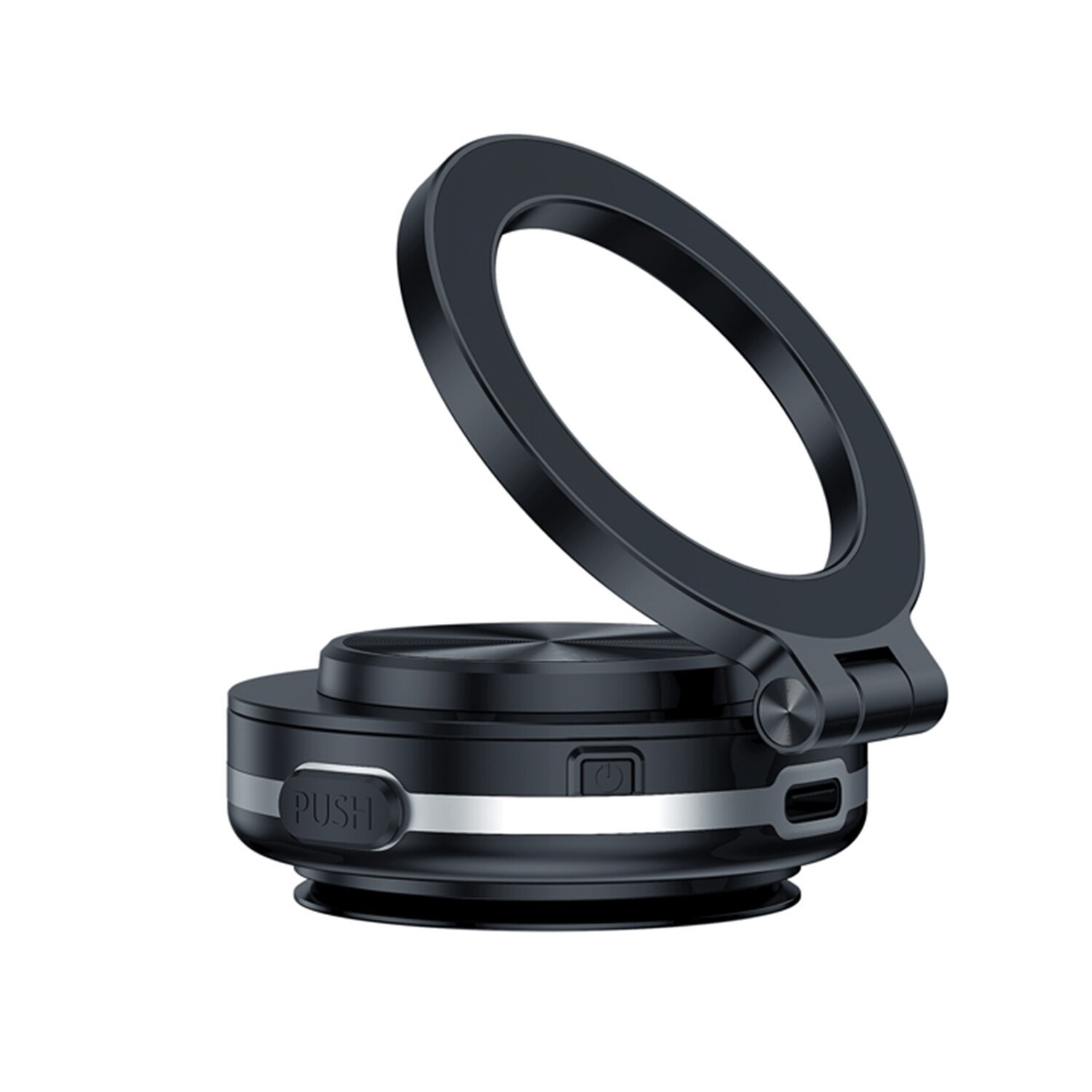 Electric Vacuum Magnetic Suction Cup Car Phone Mount 360° Rotation Phone Holder-