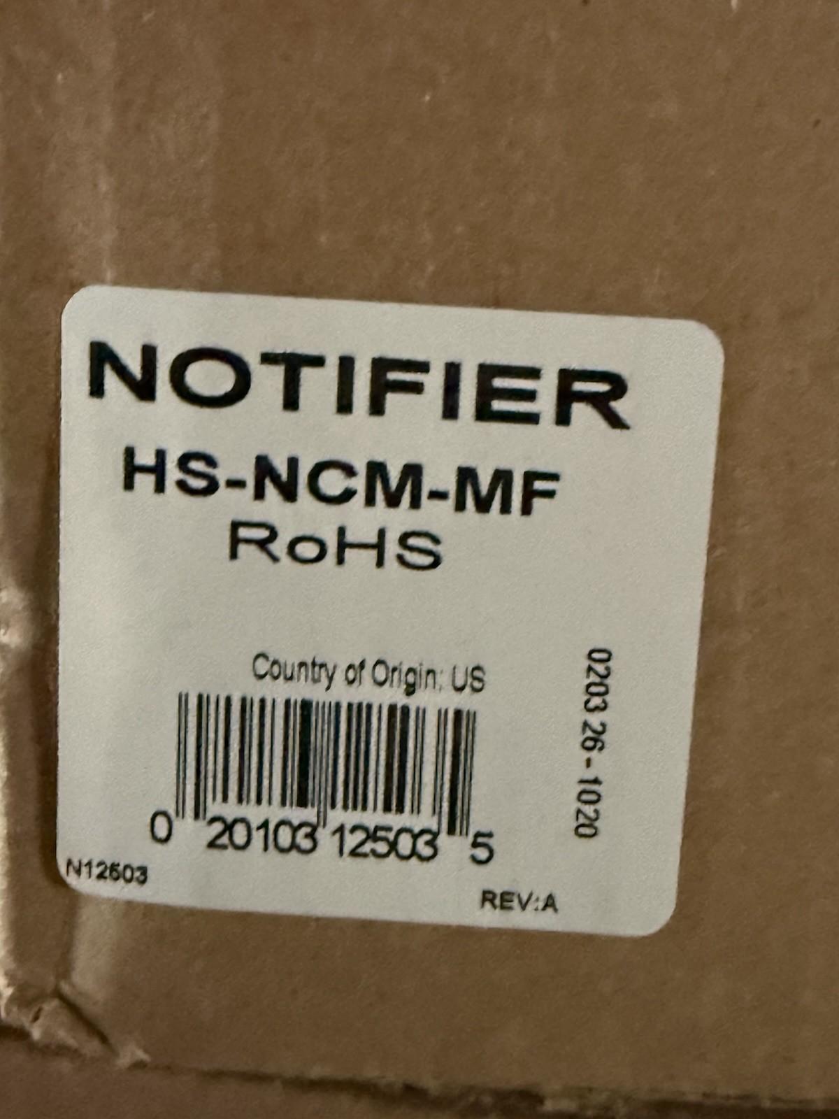 NOTIFIER  HS-NCM-MF  (New)