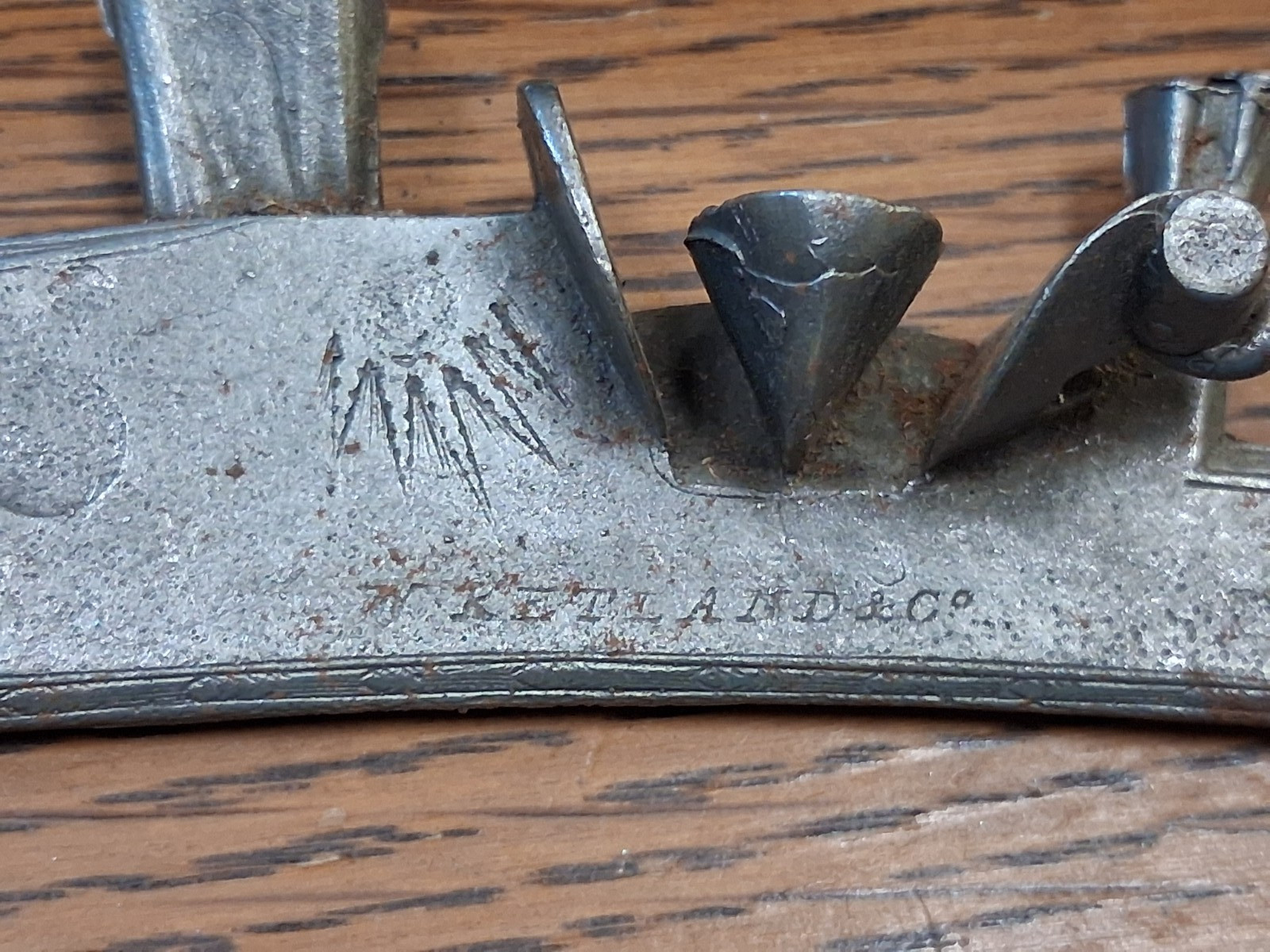W. Ketland & Co flintlock lock plate casting 4 3/16"