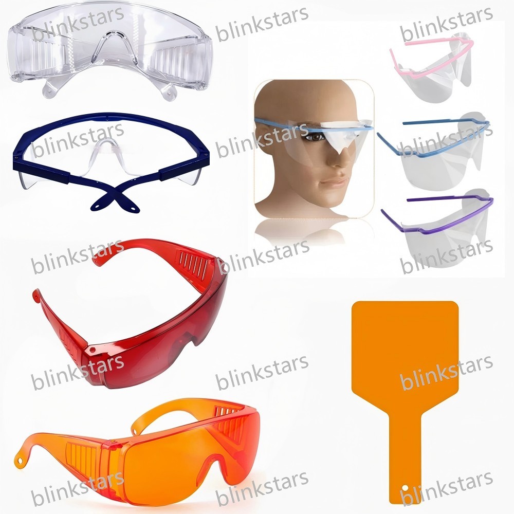 Dental Protective Eye Light Curing Shield Plate Safety Eye Glasses Plate Board