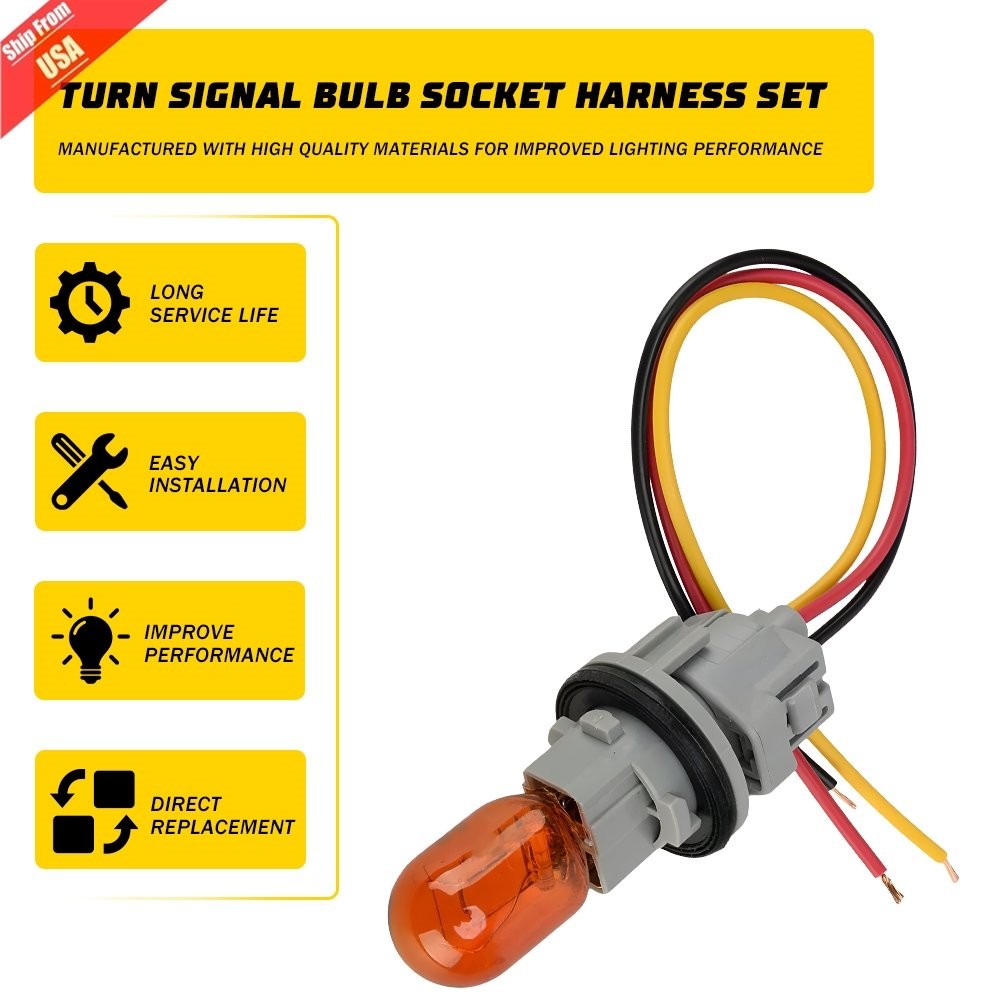 For Nissan Headlight Turn Signal Bulb Socket OE# 262439B91A,93872237,26243-5HA0A