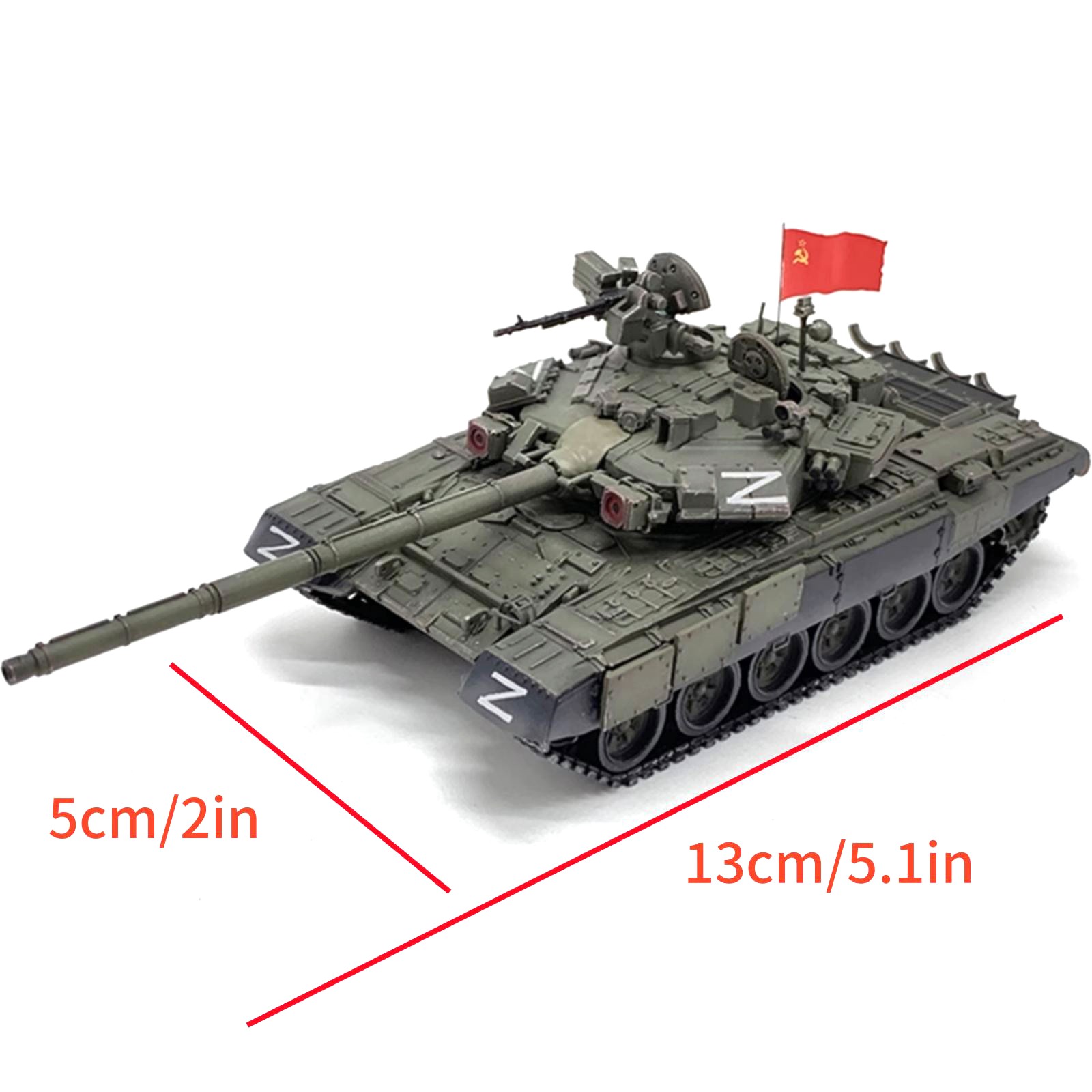 5.1in Russian Special Military Operations T-90A Main Battle Tank Model Assembly