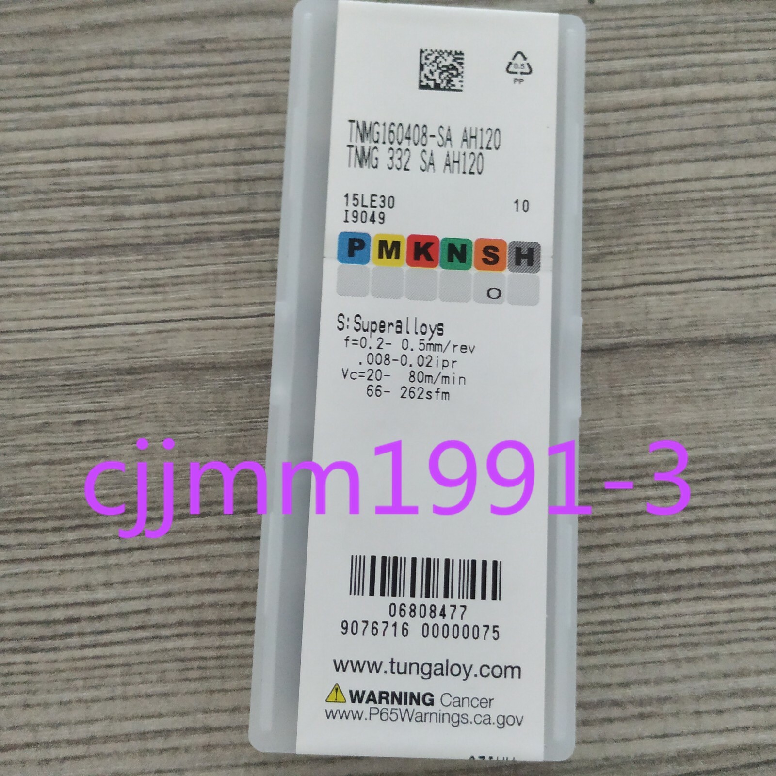 10PCS/Box New Tungaloy CNC Blades TNMG160408-SA AH120