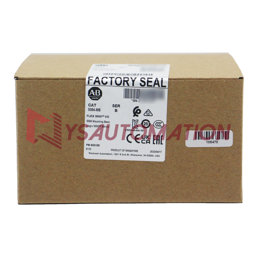 New Allen Bradley Flex 5000 5094 Mounting Base 5094-MB Ser B AB5094MB
