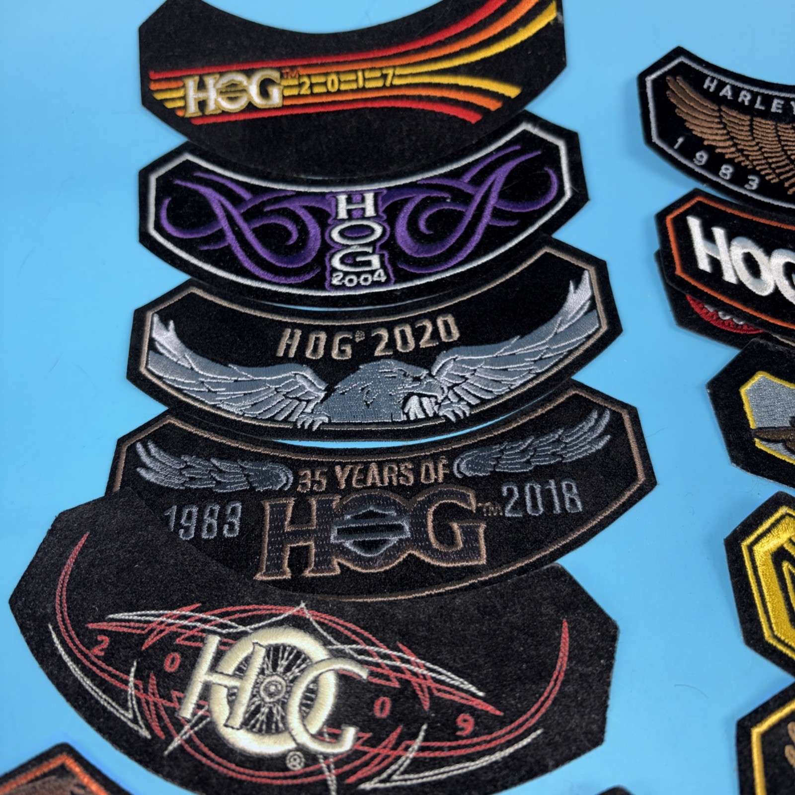 Lot Of Harley, Davidson, And Biker Patches 22 Patches In Lot