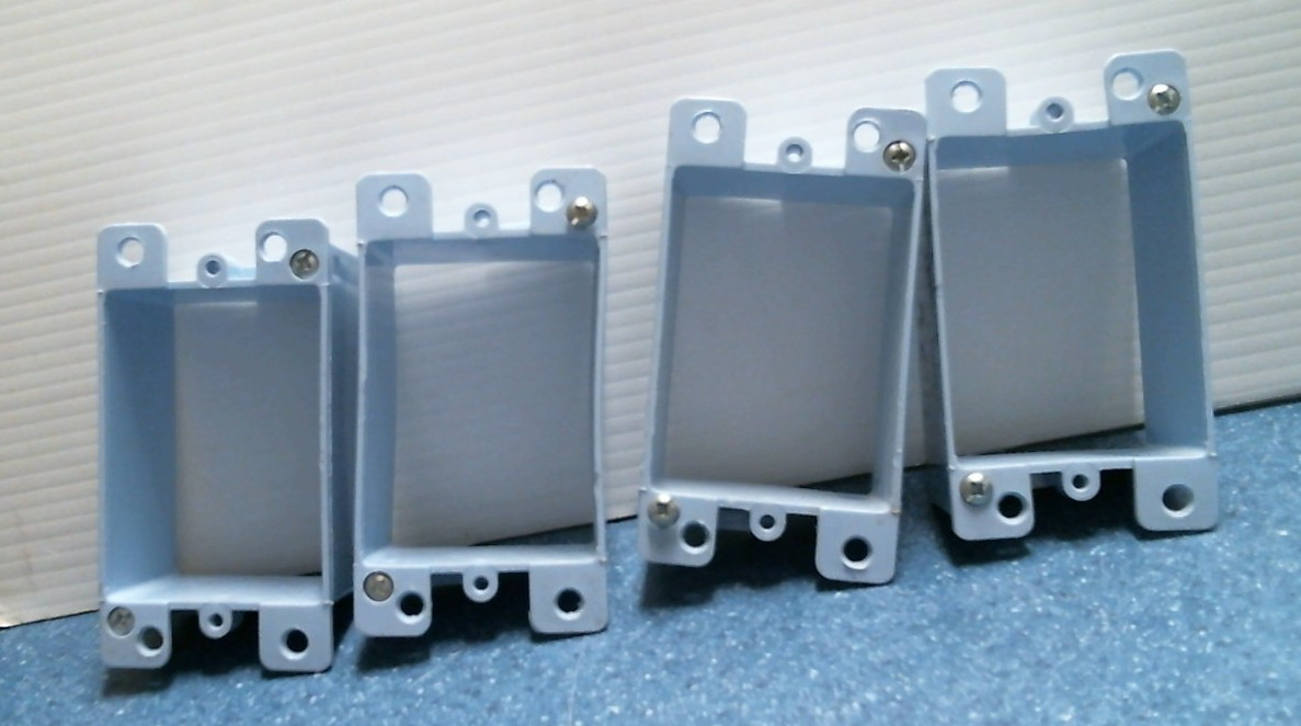 Cantex Single Gang, Low Voltage  LOT OF 4   (EZ10SOLV)  FS