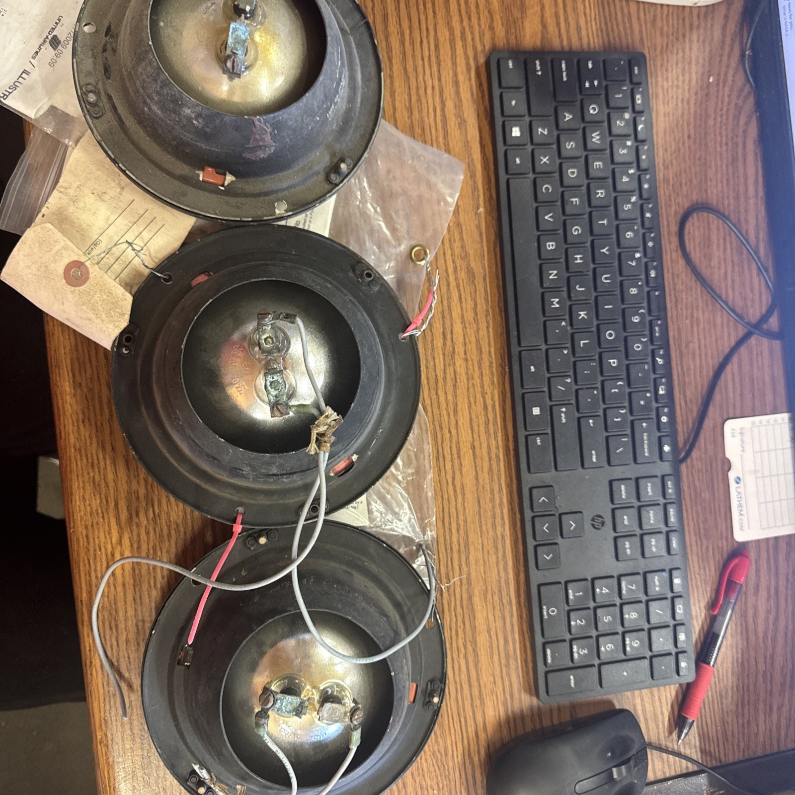 3pcs Vintage Aircraft Wing Light Assembly Bin 47