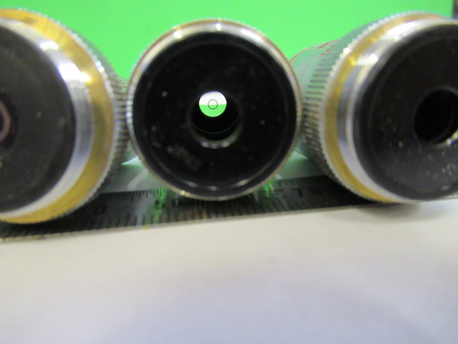 UNITRON JAPAN LOT OBJECTIVES 4 PIECES MICROSCOPE PART AS PICTURED U8-A-35