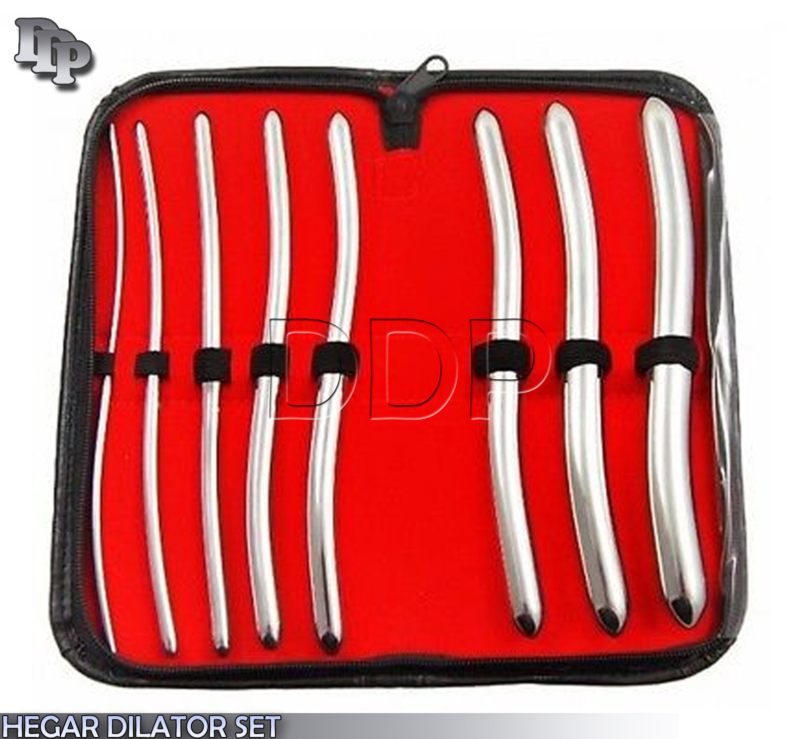 New HEGAR-DILATOR SET Uterine -Diagnostic Surgical Sounds 8PCS + CASE