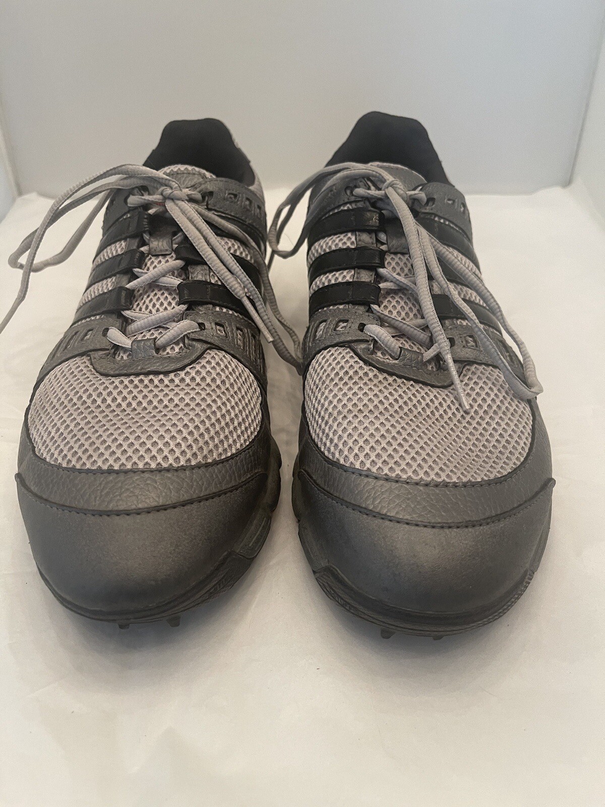 Adidas Golf 816214 Adiwear Traxion Mens 12 Gray Black Soft Shoes