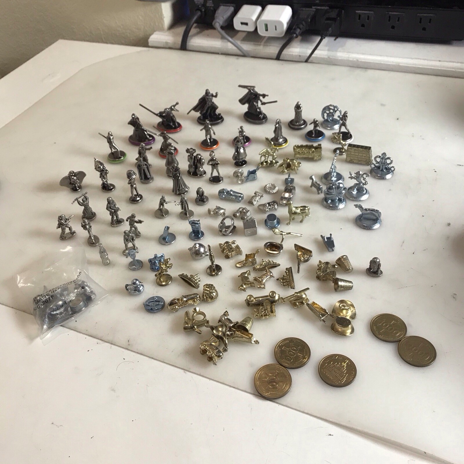 Monopoly Board Game Pieces Lot 2 Lb +
