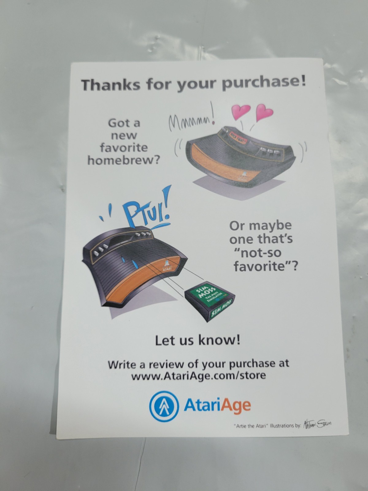 Atari Age Homwbrew Insert