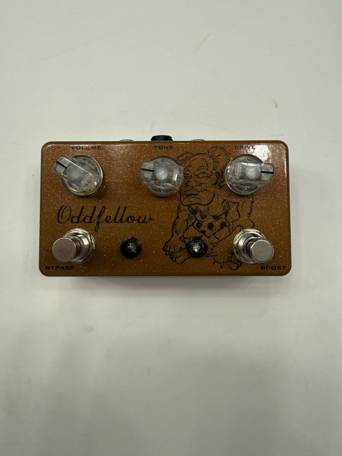 Oddfellow Caveman Transparent Overdrive Boost Hand Built Guitar Effect Pedal