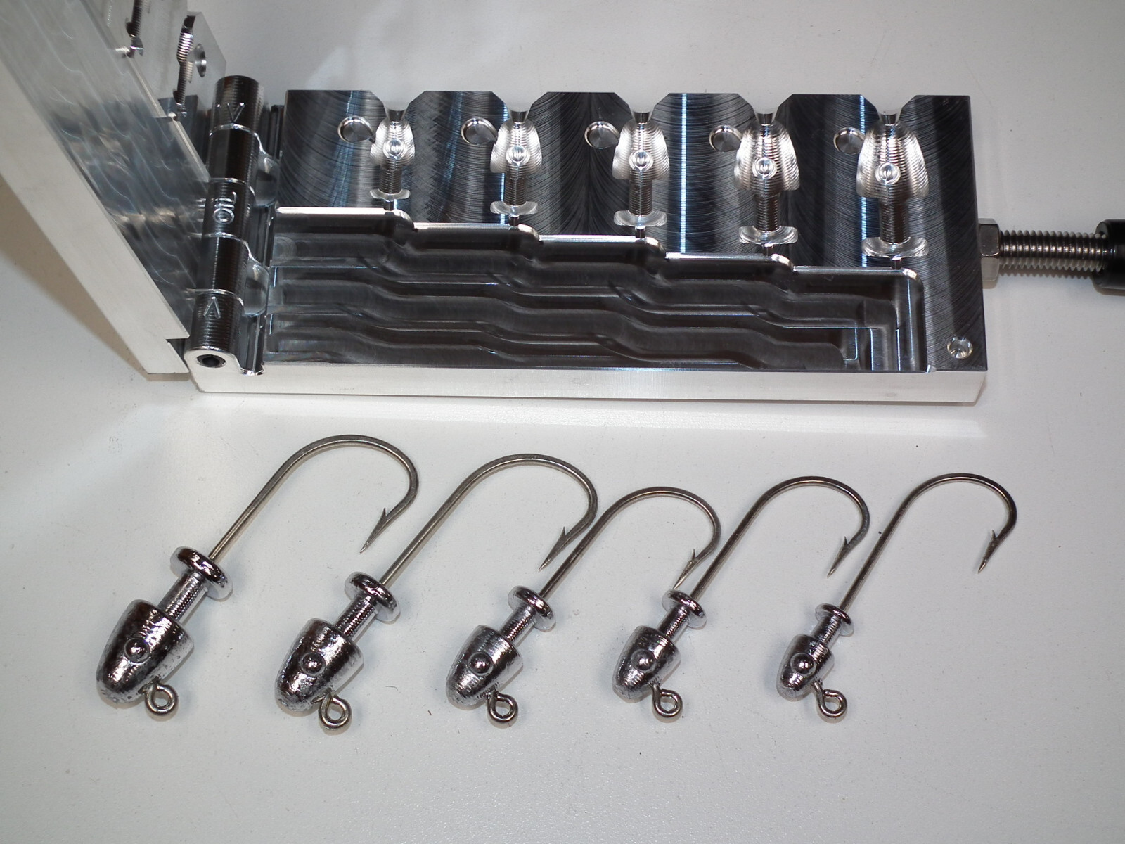Saltwater Bullet Jig -5 mold 1/2-2oz ELF Collar CNC Aluminum USA Flair Snook