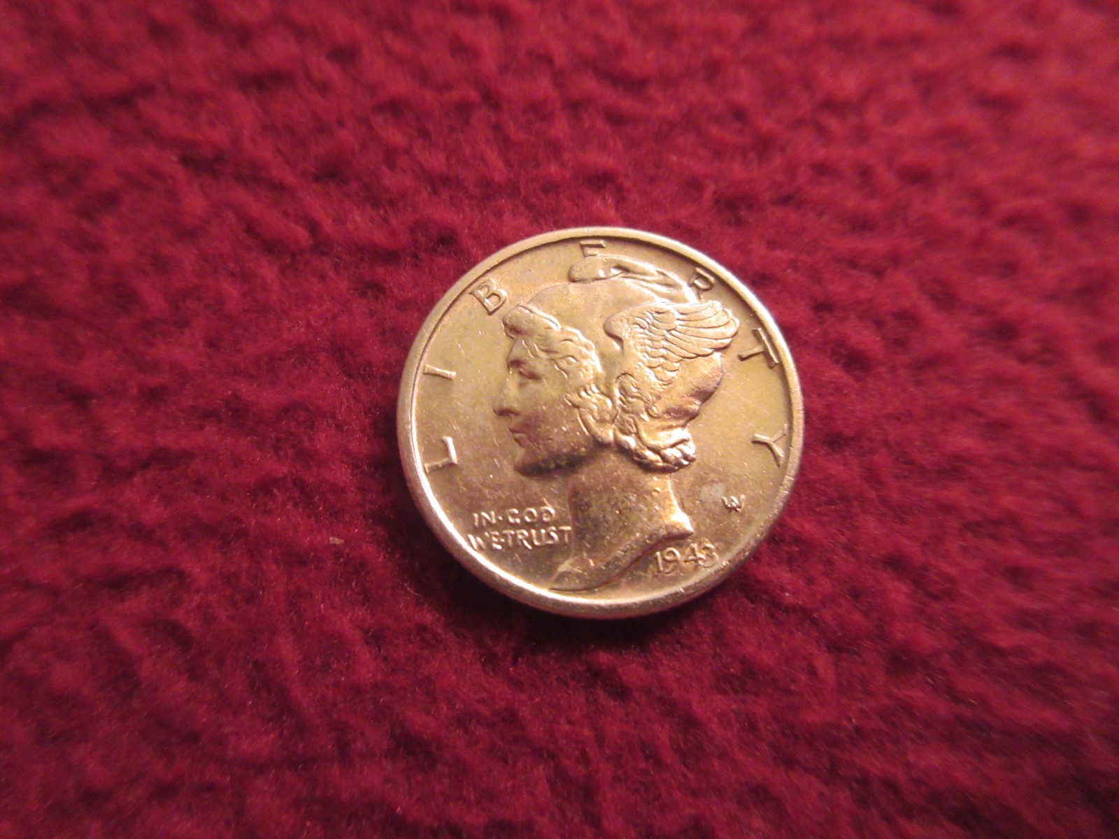 1943p  Mercury  Dime High Grade