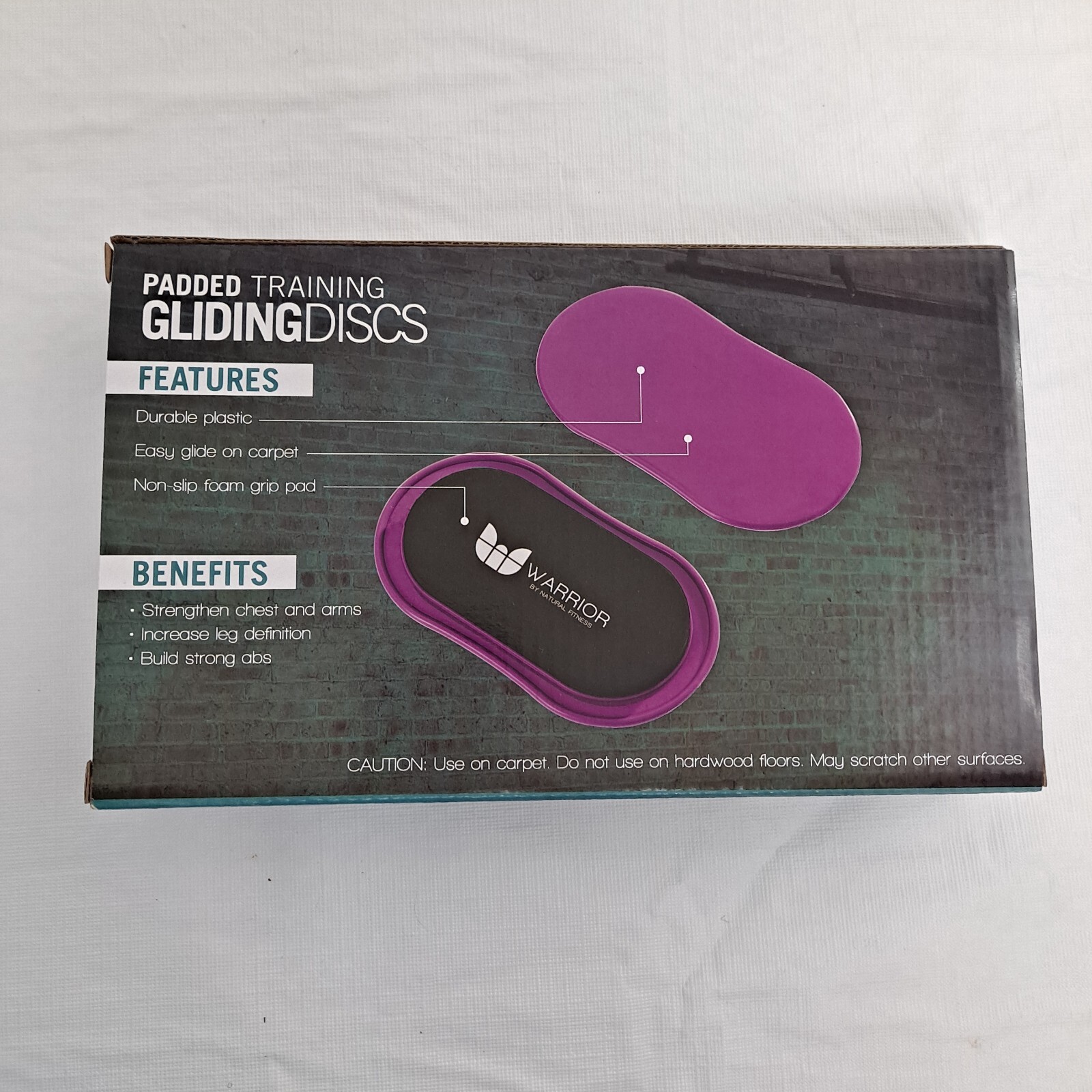Gliding Disc Exercise Padded Training Pads 1 pair