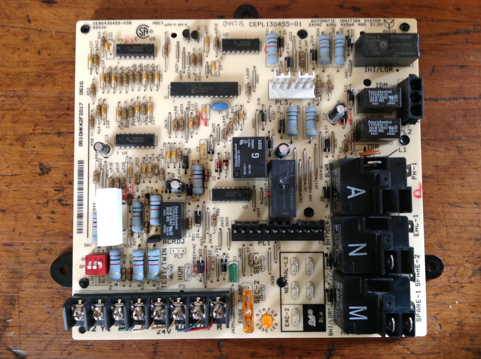 Furnace Control Circuit Board HK42FZ017 CEPL130455-01 Carrier Bryant