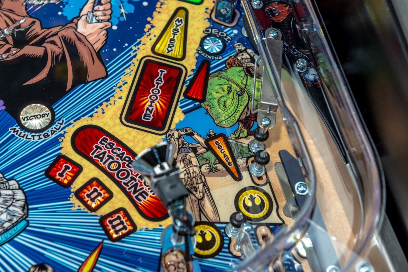 NIB Star Wars Comic Pro Pinball Machine Authorized Stern Dealer