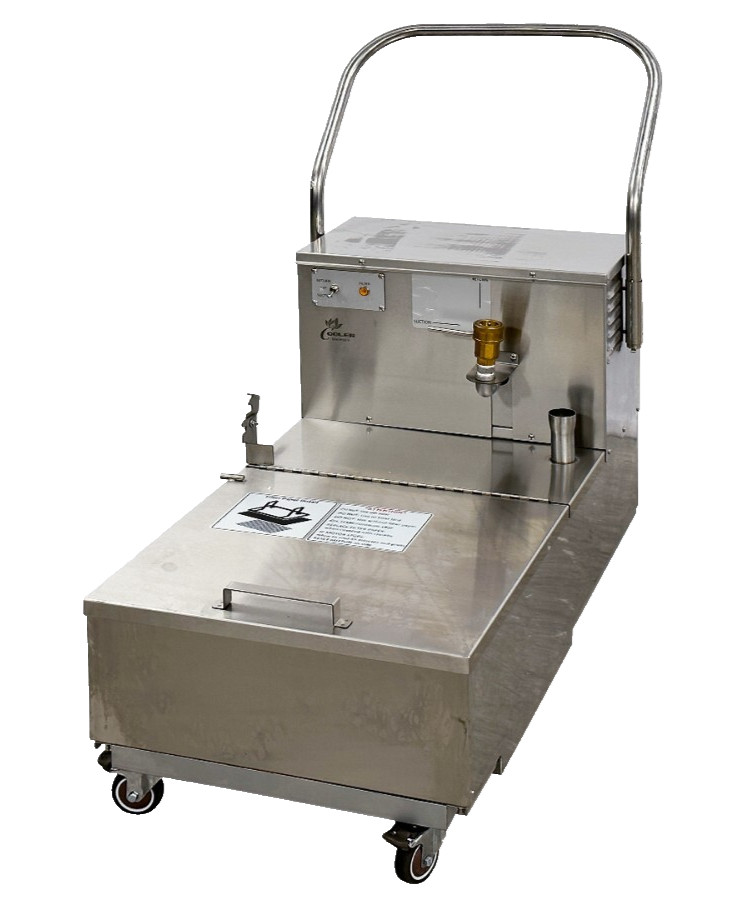 NEW 110 Portable Fryer Oil Filter Cart Machine Commercial Filtration System 110V