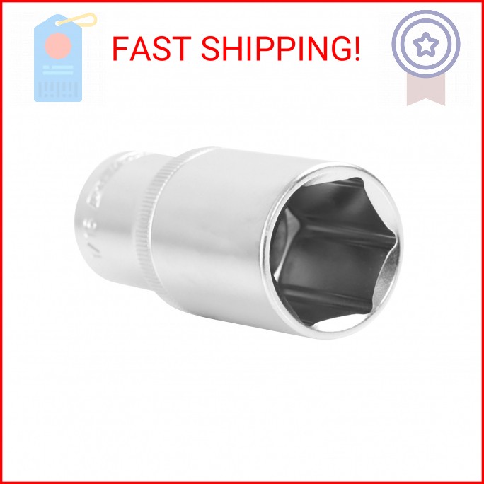 OEMTOOLS 22429 1/2 Inch Drive Deep Socket, 1 1/16 Socket, 6 Point for Tight Acce