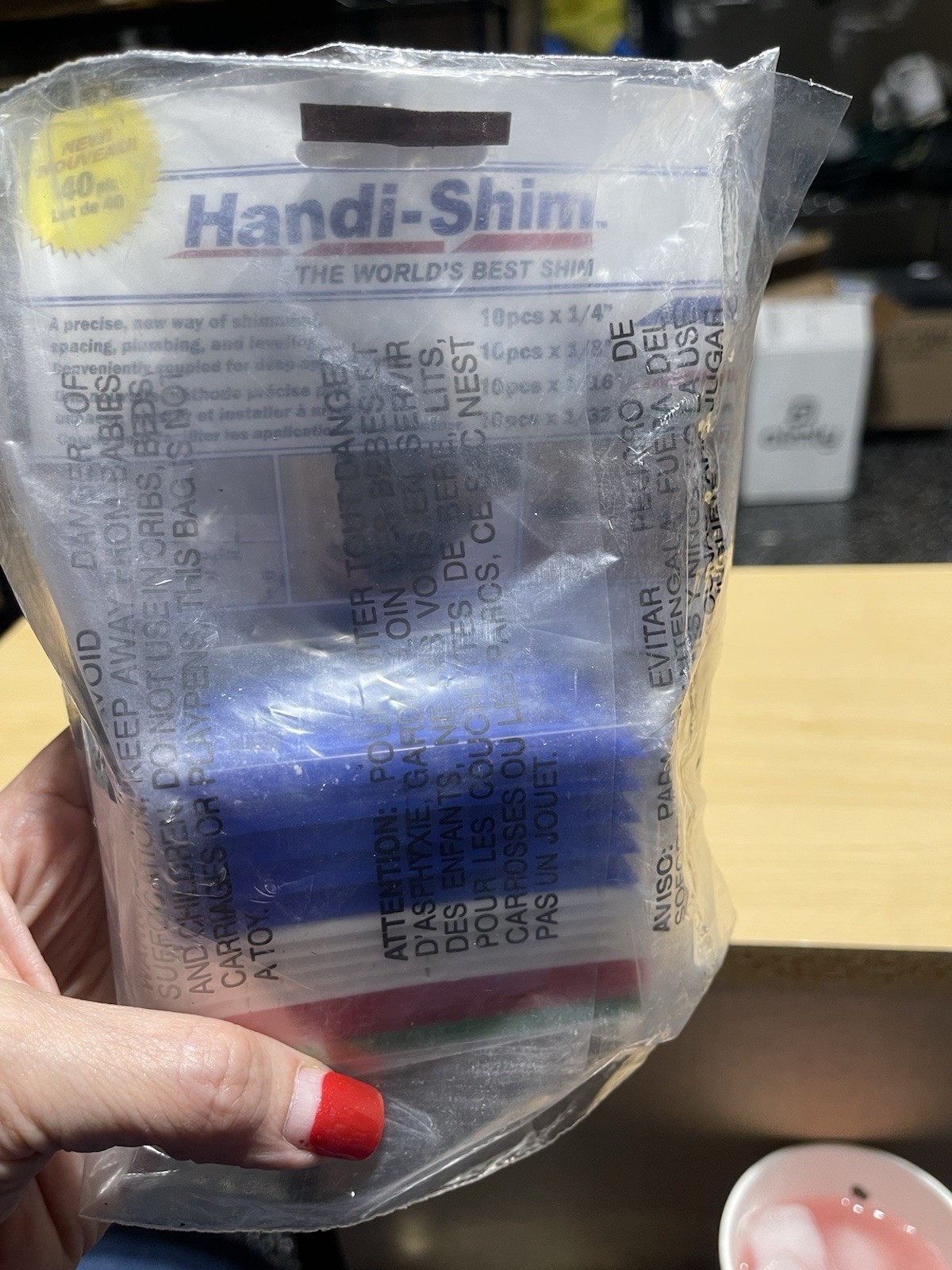 Handi-Shim Assorted Heavy Duty Reusable Shims 40 Pack Leveling Spacing NEW