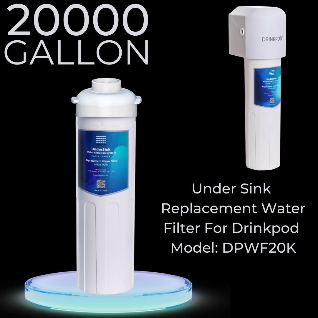 Drinkpod Replacement Water Filter for 20,000 Gallon Under Sink Filter