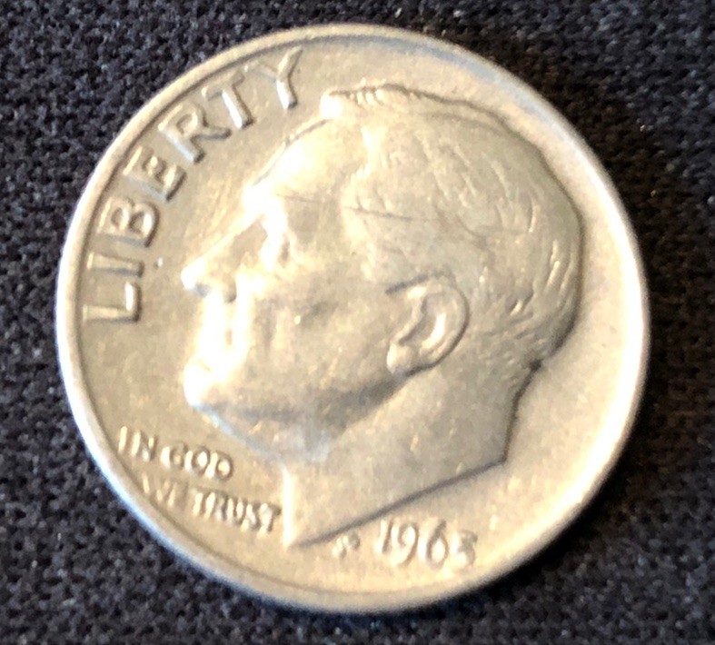 1965 Dime No Mint Mark #92925