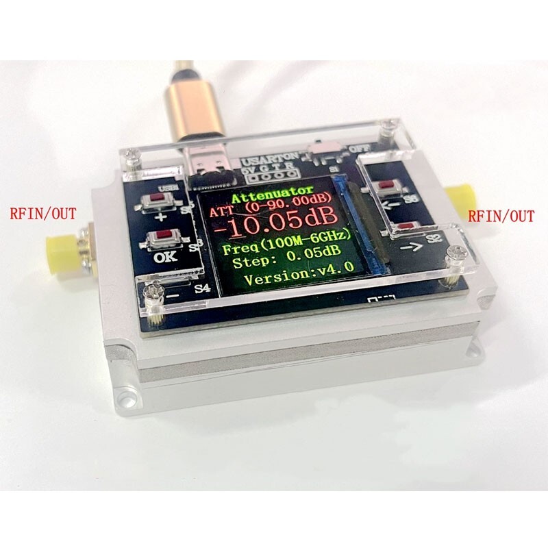 100MHz-6GHz RF Attenuator Module 90DB High Isolation 0.05DB Attenuation Step SZ