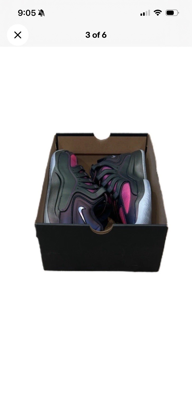 Nike KD 18 Eggplant Vivid Purple Pink Basketball IM5843-500 Men's Size 7.5 New