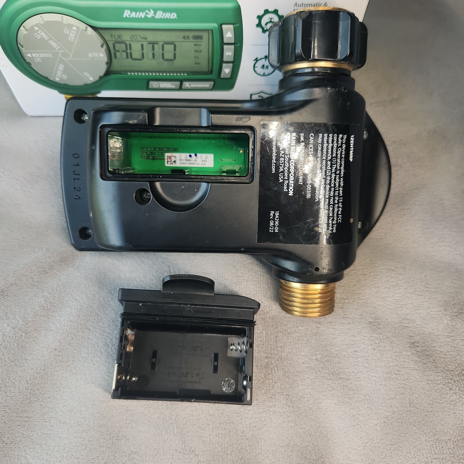 Rain Bird 1ZEHTMR 7-Day Setting Electronic Digital Hose End Timer, One Zone