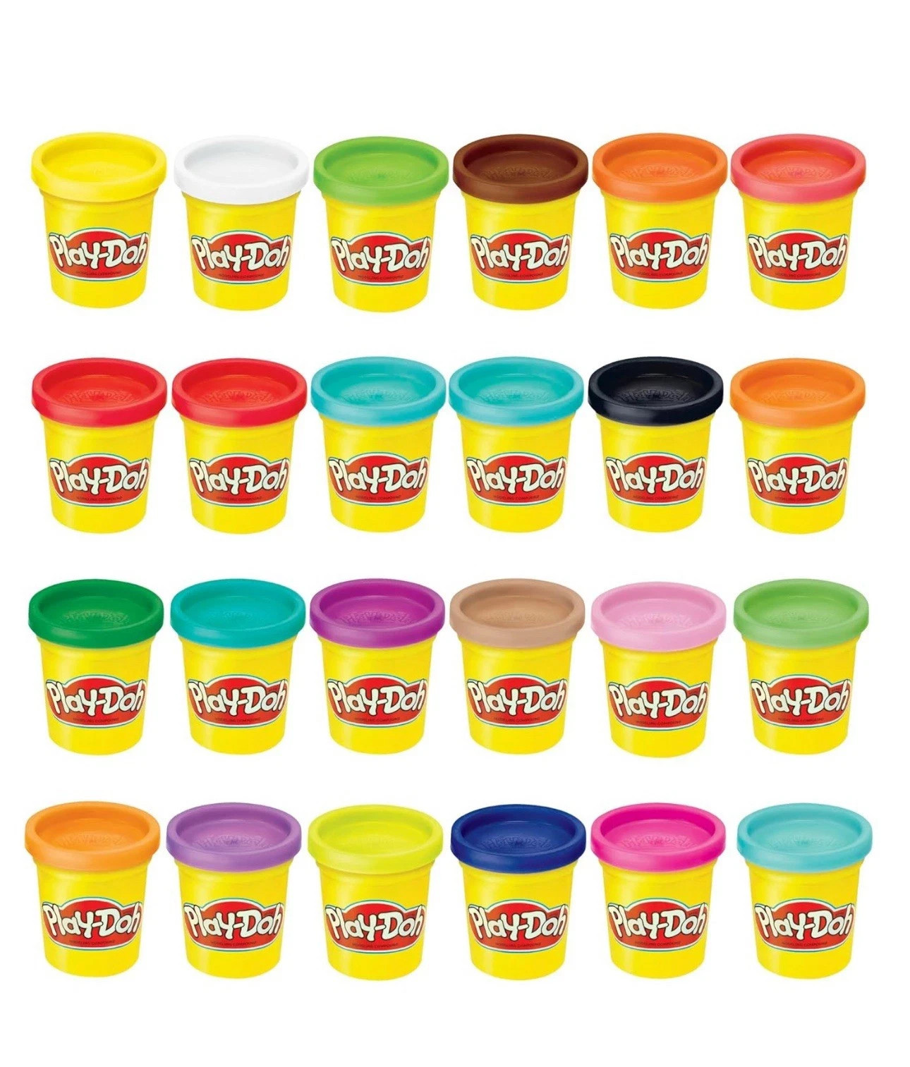 Play-Doh Modeling Compound 24-Pack Case of Colors, Non-Toxic, 3 Oz Cans