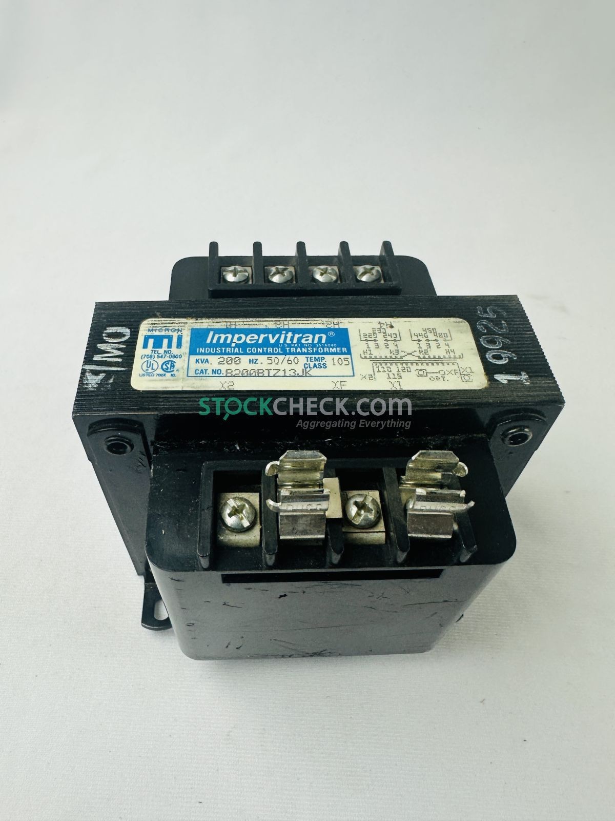 Impervitran B200BTZ13JK Industrial Control Transformer