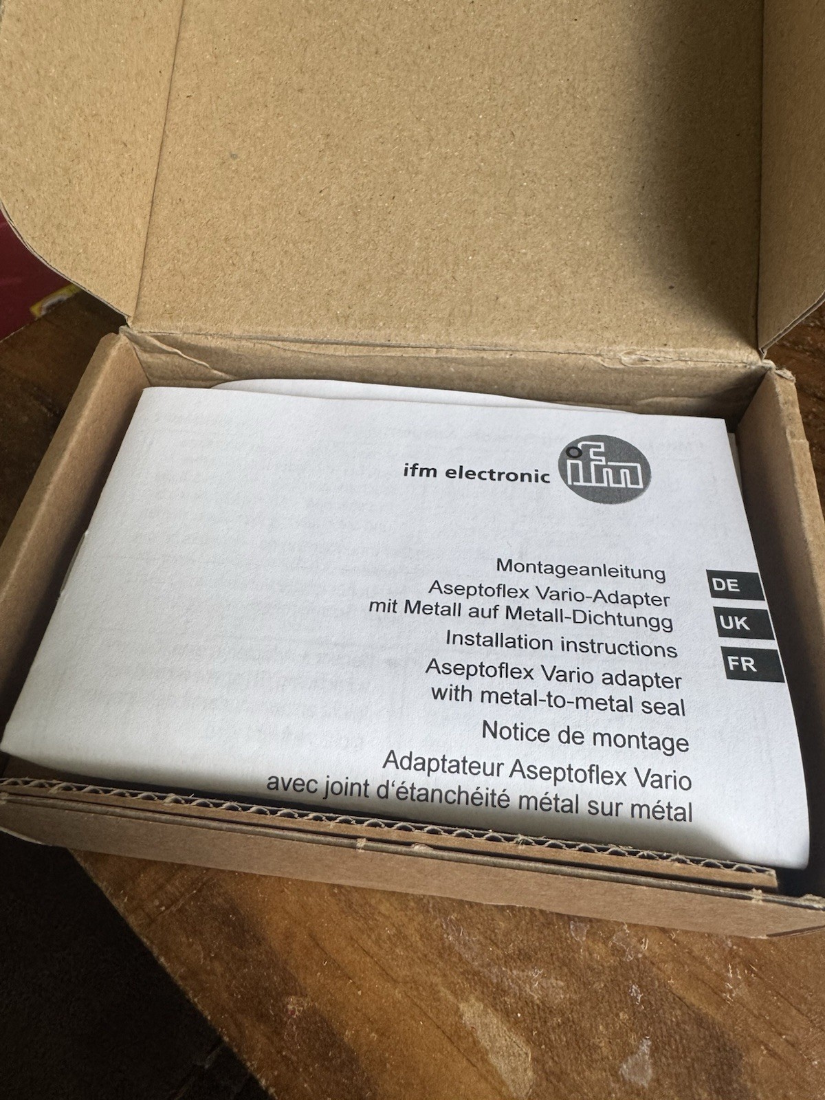IFM Electronic E33701 Process Adapter Tri-clamp ISO2852 1-1.5