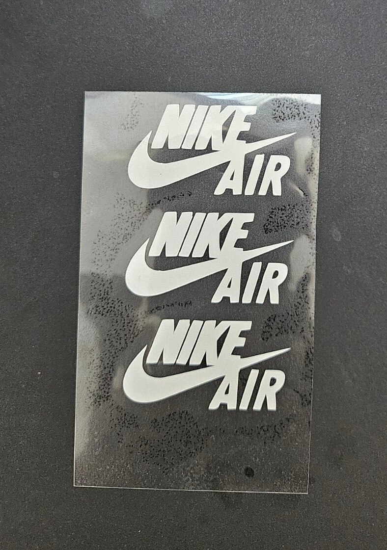 THREE (3) NIKE AIR Logo Iron On Decal / FREE SHIPPING in the US DIY