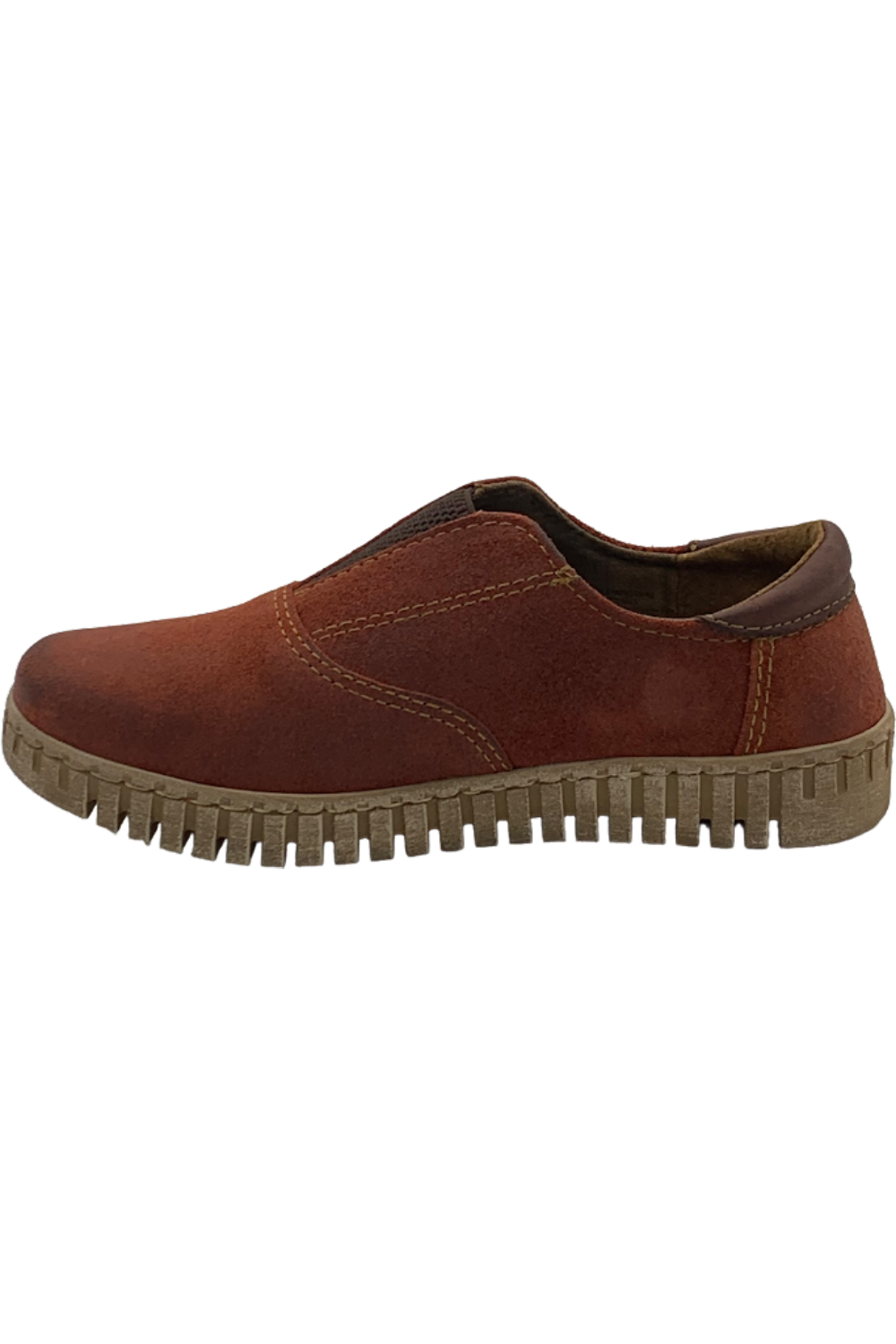 Born Gored Leather Slip On Casual Sneakers Berua TerraCotta