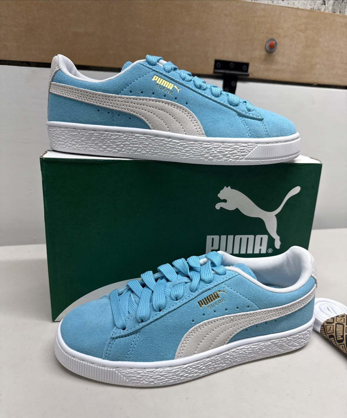 Puma Suede Classic XXI Maersk 388728-01 Bluefish/White Sz US Men's 5 Women's 6.5
