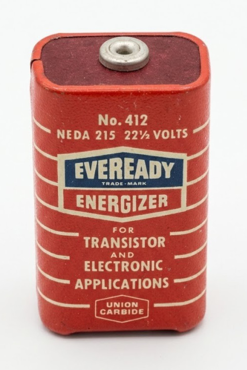 Vintage Eveready No 412 22.5V B Battery NEDA 215 Union Carbide USA