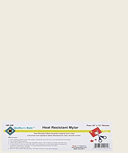 Heat Resistant Mylar Templates 10in x 12in Sheets - 4/pkg