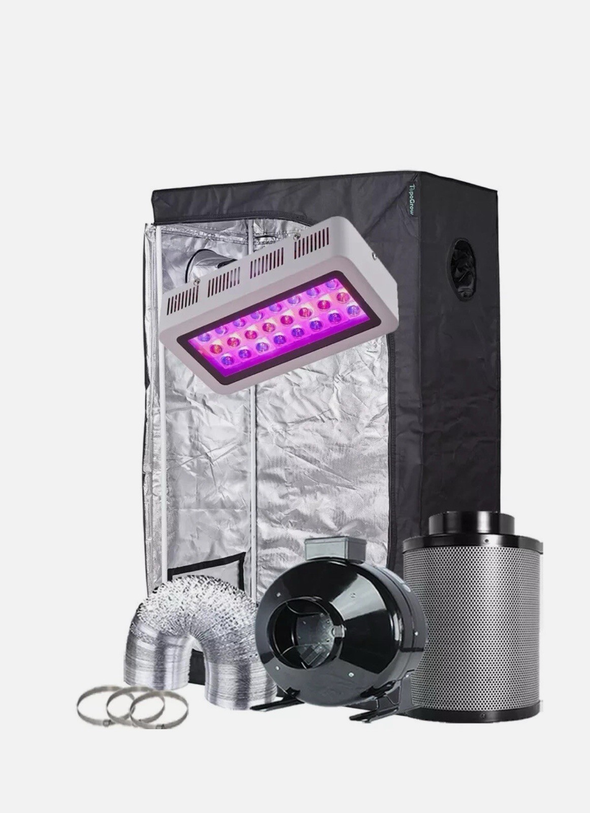 Smart Grow Light Tent Package Indoor Plant Growing System Kit Complete