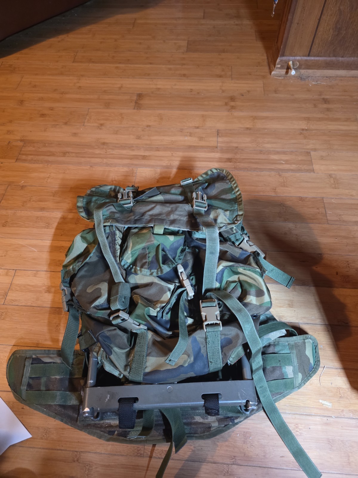 US Military Modified ALICE Field Pack Woodland Camo Medium LC-1 Rucksack Ruck