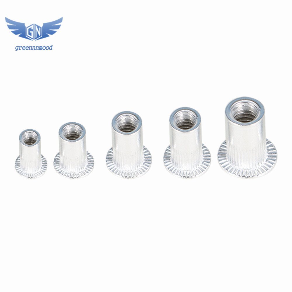 150 Pack Aluminum Rivet Nut Kit Rivnut Nutsert Standard Inch SAE Imperial
