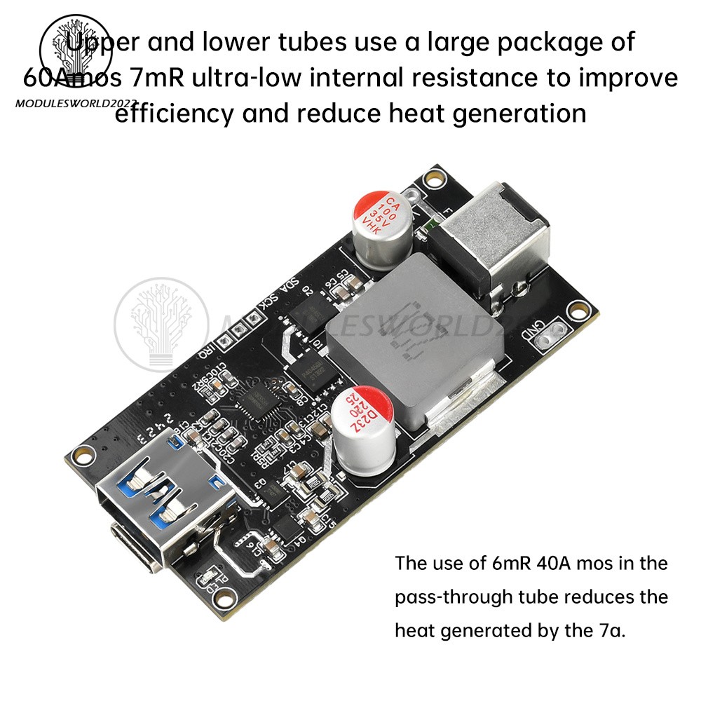 DC 6-30V 140W Multi Protocol Desktop Intelligent Fast Charging Module DIY Case