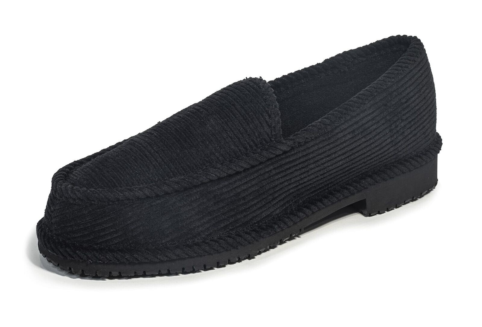 Homie OLD SCHOOL BLACK CORDUROY HOUSE SHOES SLIPPERS CHICANO LOWRIDER OG Trooper