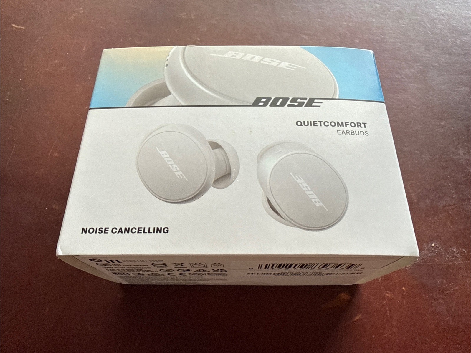 New Bose QuietComfort Wireless Noise Cancelling Earbuds White Smoke - SEALED