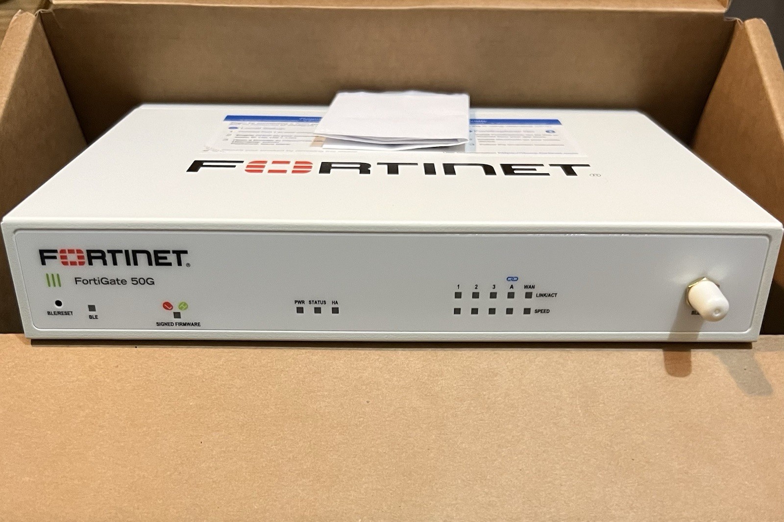 Fortinet FortiGate FG-50G Firewall 3x RJ45  ports 1x RJ45 WAN (Unregistered)
