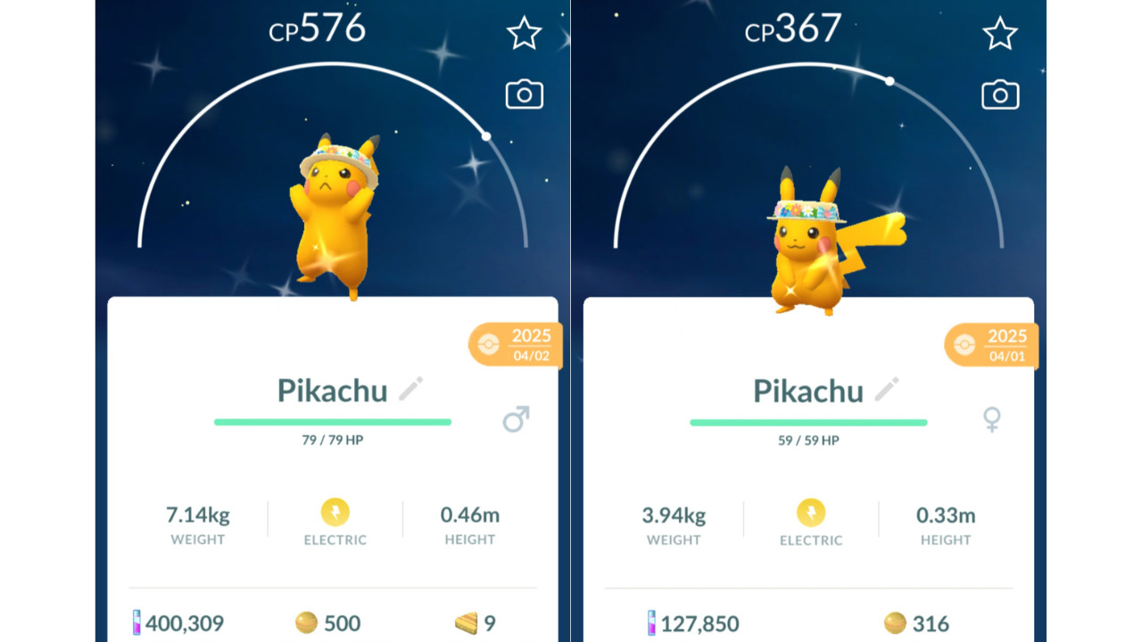 ⚡Shiny (Dazzling) Pikachu Flower Hat Pokemon GO⚡ Registered Only