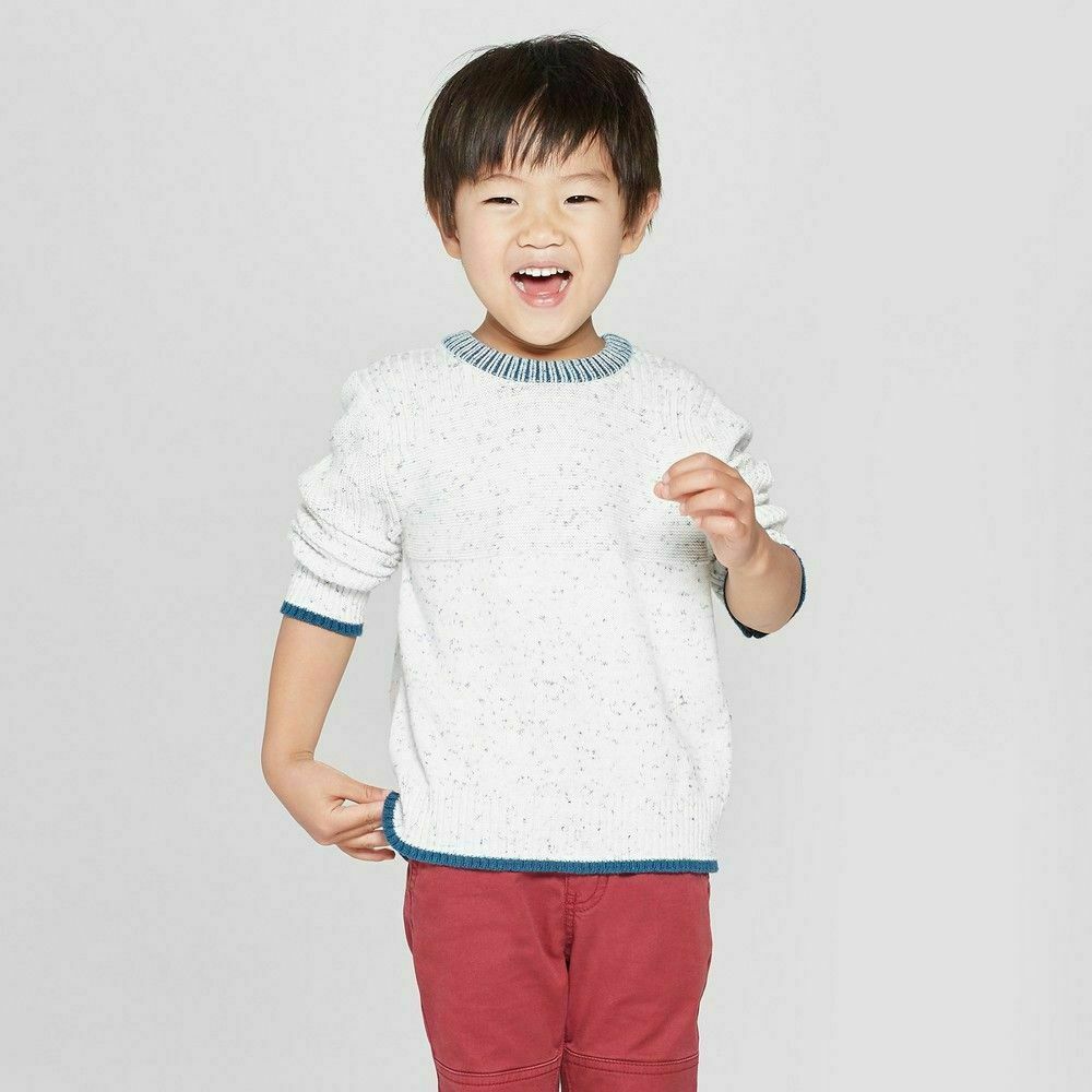 NWT Cat & Jack Heather Grey Pullover Sweater Size 2T