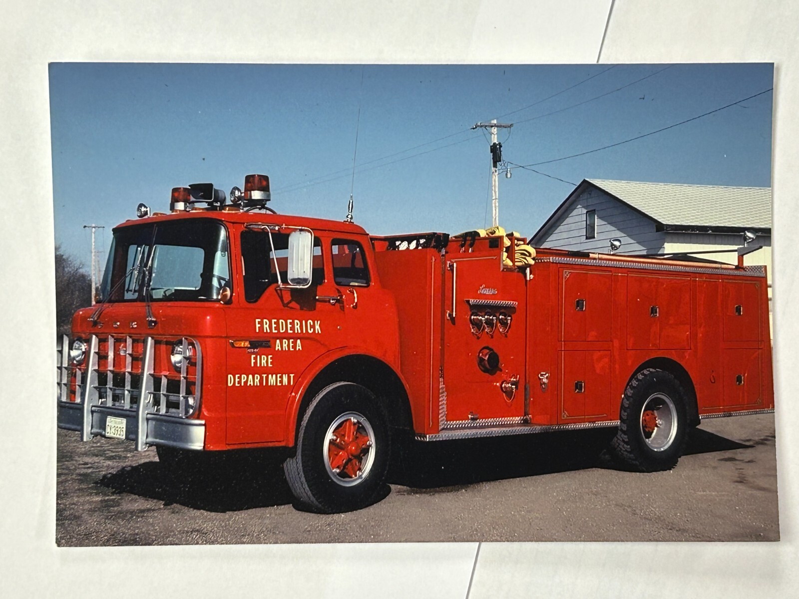 Frederick Area SD Ford C Luverne pumper Fire Apparatus Photo A56